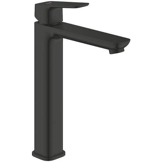 Baterie lavoar pe blat Grohe Cubeo, marime XL, negru mat