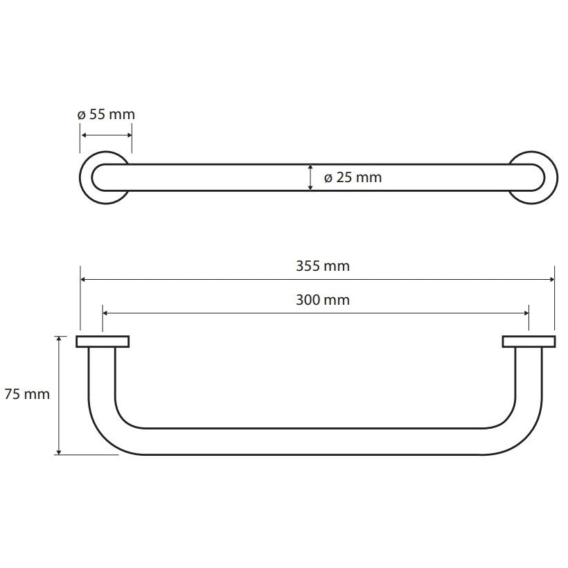 Bemeta Neo Bara sustinere, inox