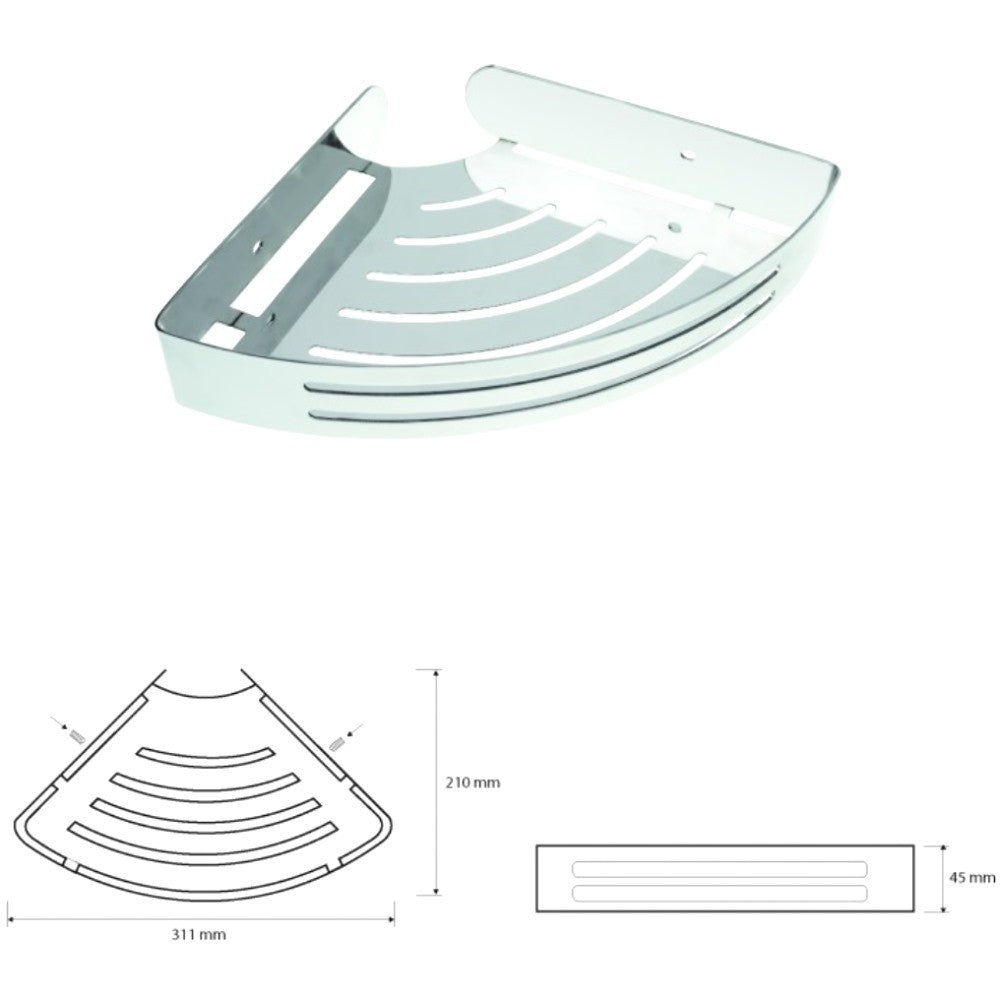 Bemeta Cytro Polita de colt (savoniera dus) 31 cm