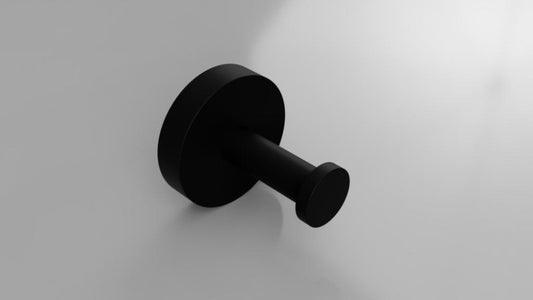 Bemeta Dark Cuier baie Ø5.5 cm, negru