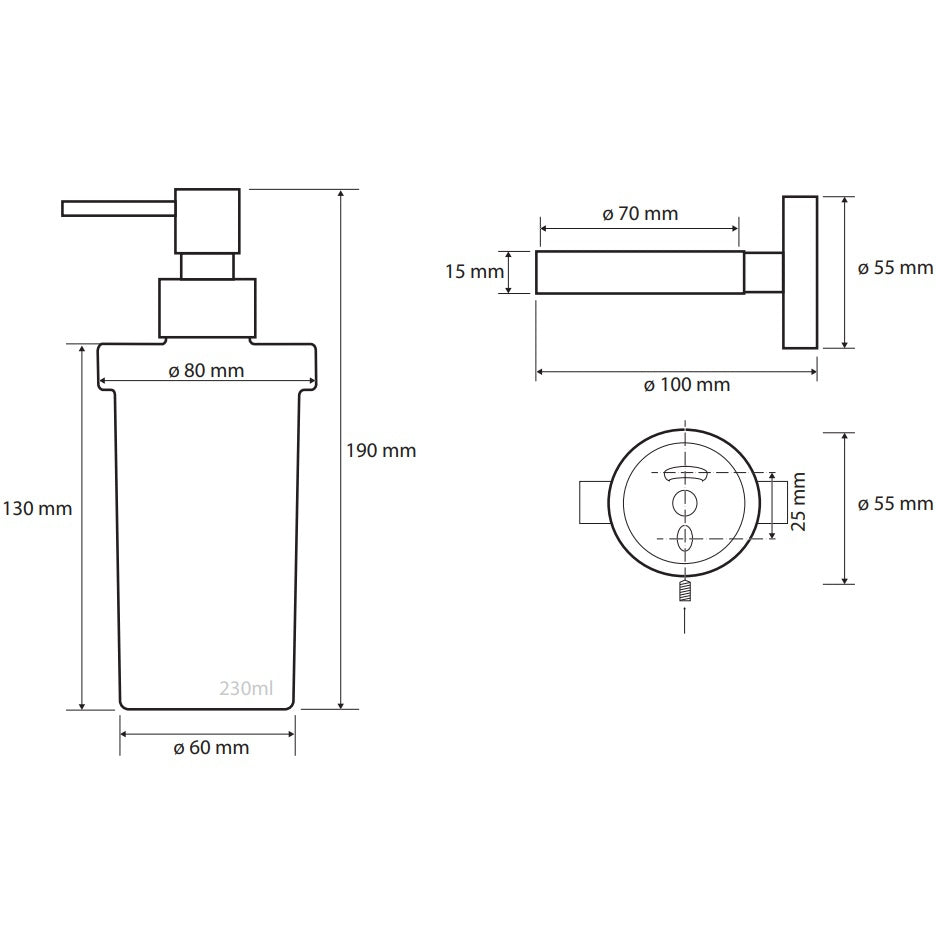 Bemeta Neo Dozator sapun lichid, inox mat