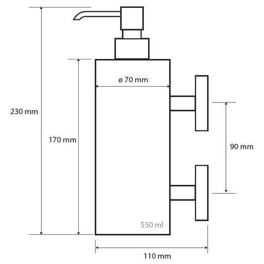 Bemeta Neo JUMBO Dozator sapun lichid, inox