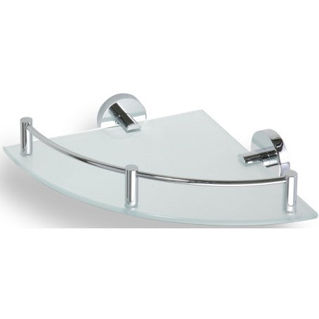 Bemeta Omega Polita de colt din sticla cu margine metalica