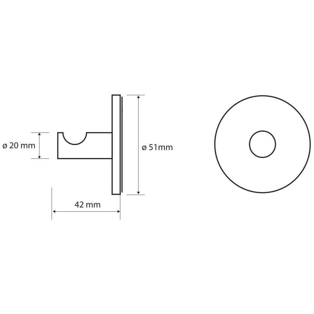 Bemeta Omega Cuier baie Ø5 cm