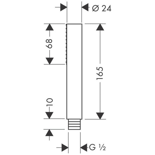 Para dus Hansgrohe Axor Starck cu 1 functie
