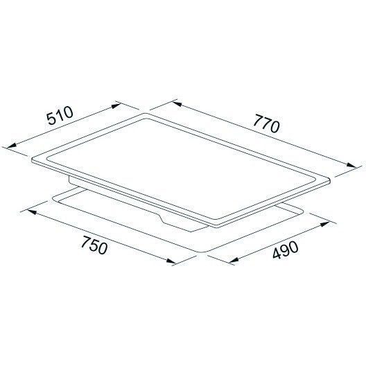 Franke FRSM 704 C TOD BK Plita vitroceramica 77x51 cm, negru