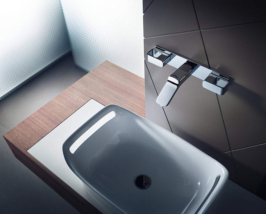 Baterie lavoar incastrata Hansgrohe Axor Urquiola, dubla comanda, pipa 23 cm