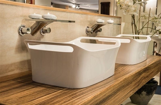 Lavoar baie pe blat Hansgrohe Urquiola 62x40 cm