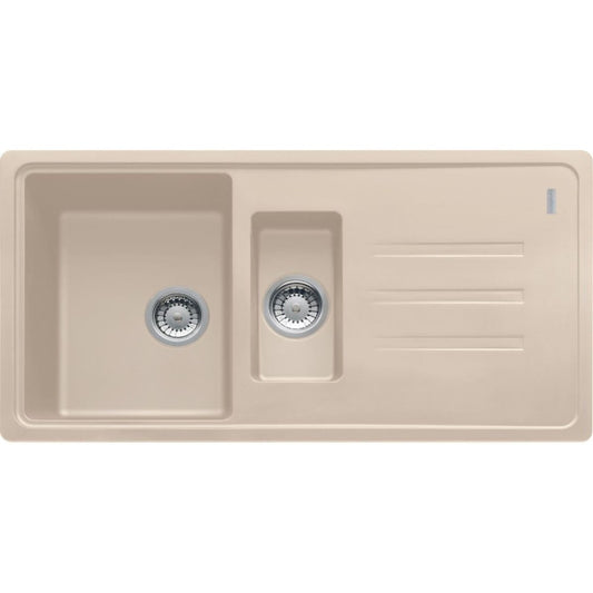 Franke Malta BSG 651 Set chiuveta bucatarie granit 97x50 cm cu baterie monocomanda Novara Plus, bej (avena)