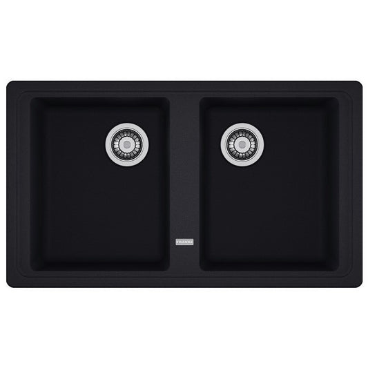 Franke Basis BFG 620 Set chiuveta bucatarie granit 86x50 cm cu baterie monocomanda Novara Plus, negru