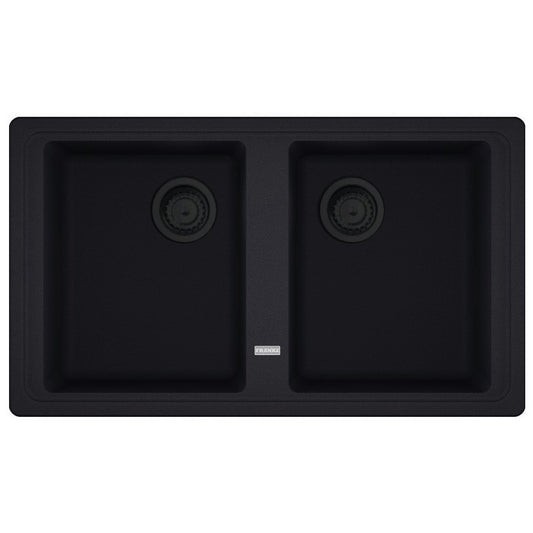 Franke Basis BFG 620 VN Set chiuveta bucatarie granit 86x50 cm cu baterie monocomanda Novara Plus, negru