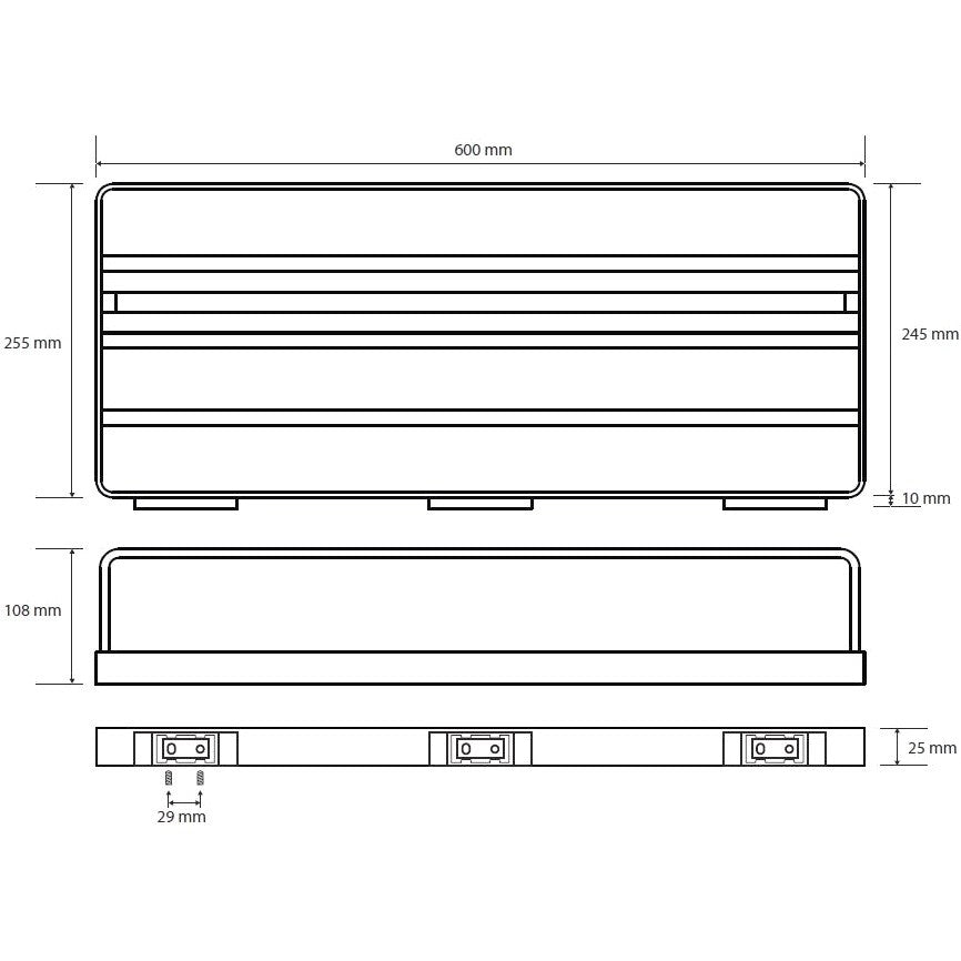 Bemeta Solo Raft (etajera) prosop baie 60x25 cm