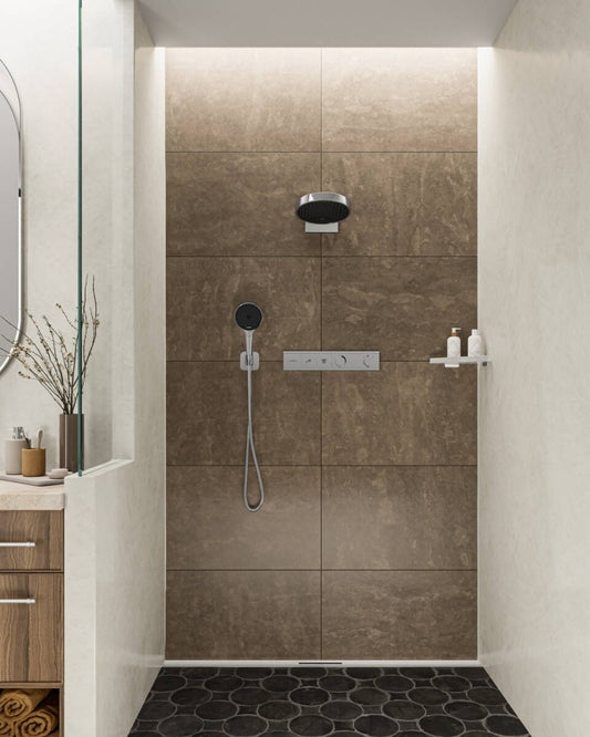Hansgrohe RainSelect Baterie dus cu termostat, crom