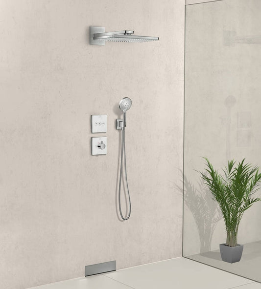 Hansgrohe ShowerSelect Glass Divertor cu 3 iesiri, alb/crom