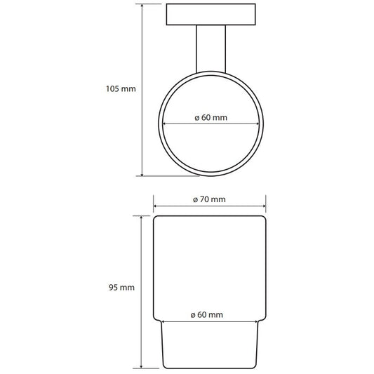 Bemeta Brilo Pahar cu suport, auriu
