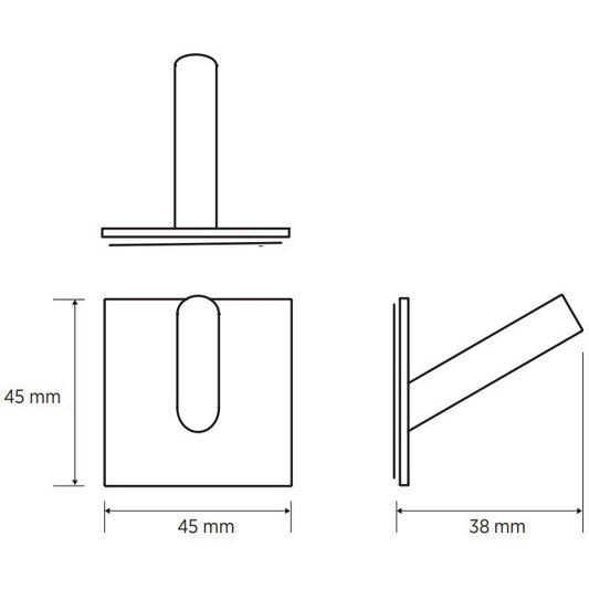 Bemeta Easy Cuier baie, inox lucios