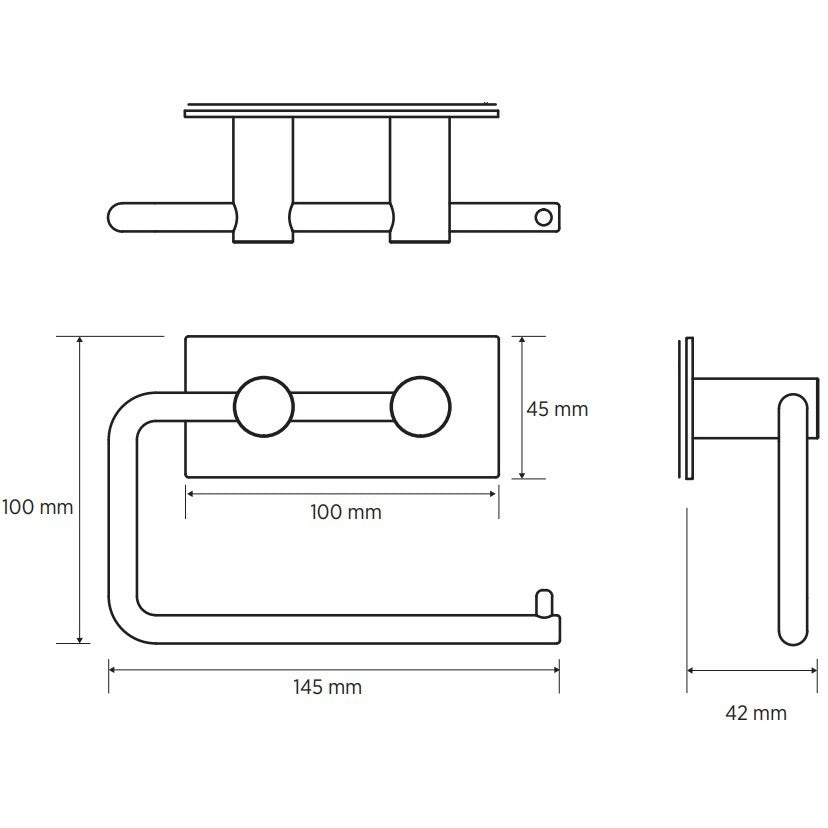 Bemeta Easy Suport hartie igienica fara aparatoare, inox lucios