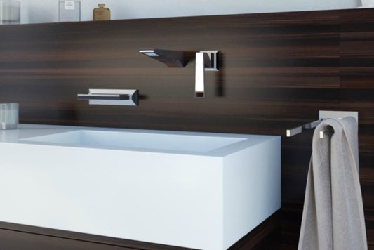 Baterie lavoar perete Grohe Allure Brilliant, pipa 16 cm