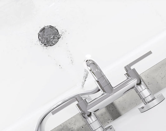 Kludi Nova Fonte Puristic Baterie cada dus dubla comanda, crom