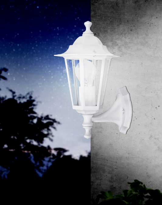 Eglo Laterna 5 Aplica verticala orientata in sus, 1x60W, alb