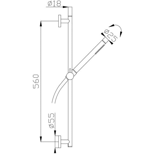 Effepi Tondi Set dus cu bara