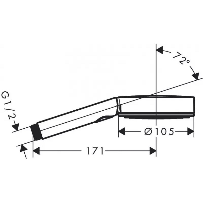 Para dus Hansgrohe Pulsify Select S cu 3 functii, crom