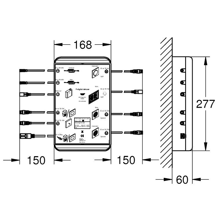 Grohe F-Digital Deluxe Unitate de baza cu Bluetooth