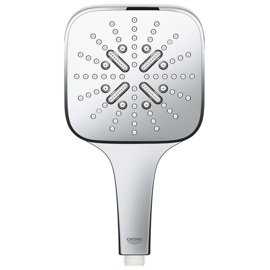 Para dus Grohe Rainshower Eco 9.5 SmartActive 130 Cube cu 3 jeturi, crom