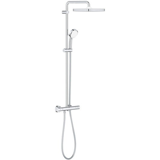 Coloana dus cu baterie si termostat Grohe Tempesta Cosmopolitan 250 Cube