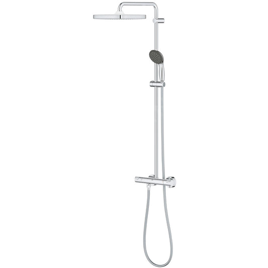 Coloana dus cu baterie si termostat Grohe Vitalio Start System 250 Cube