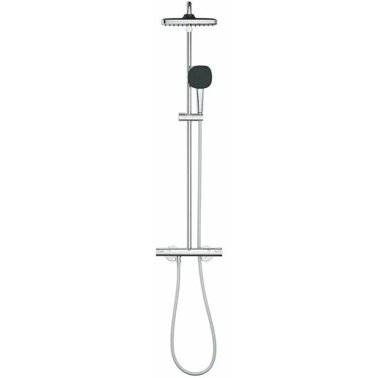 Coloana dus cu baterie si termostat Grohe Vitalio Start Cube 250, crom