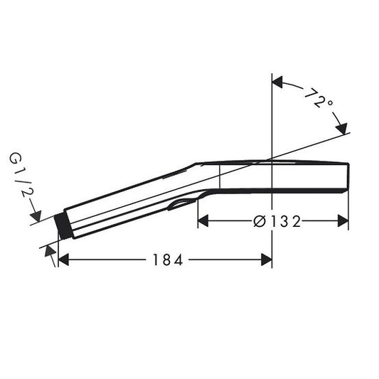 Para dus Hansgrohe Rainfinity 130 auriu lucios