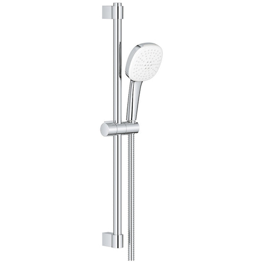 Grohe Tempesta Cube 110 Set dus cu bara 60 cm cu furtun metalic, 2 jeturi