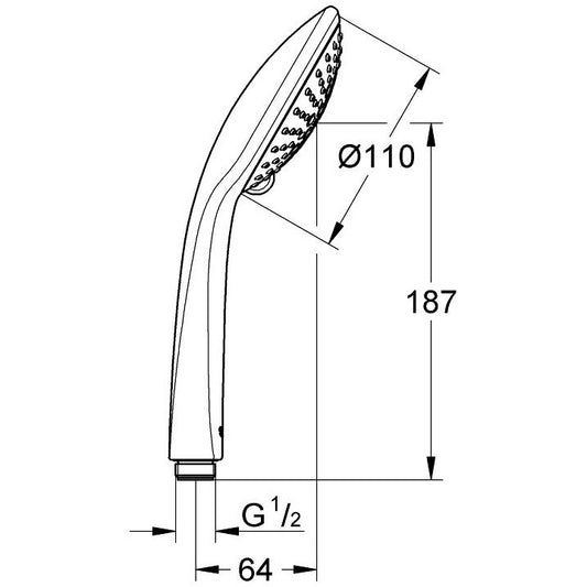 Para dus Grohe Euphoria 110 Champagne