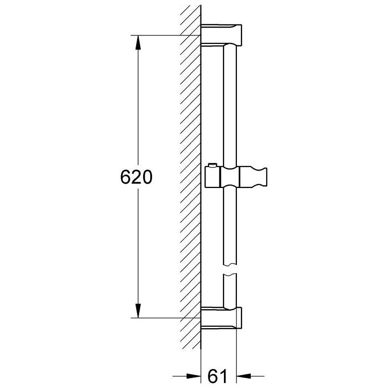 Grohe Tempesta Cosmopolitan Bara de dus 600 mm