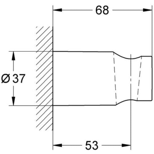 Grohe Tempesta Cosmopolitan Suport fix para de dus