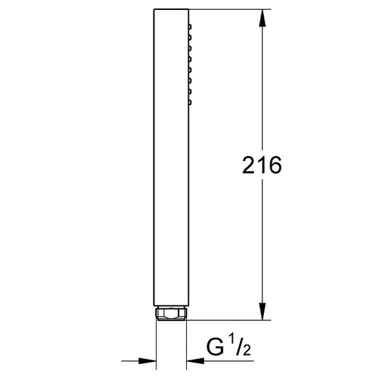 Para dus Grohe Euphoria Cube cu limitator debit