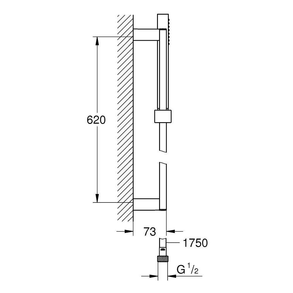 Grohe Euphoria Cube+ Set dus cu bara 60 cm