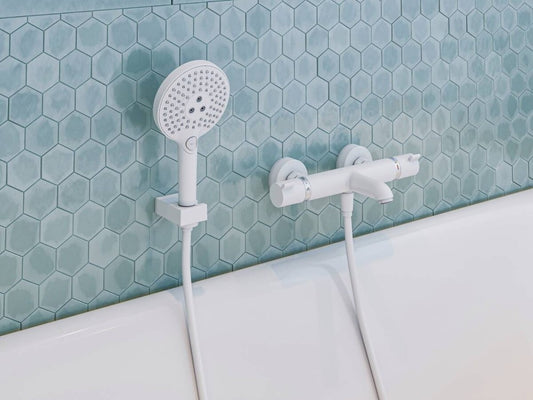 Furtun dus Hansgrohe Isiflex 125 cm, alb