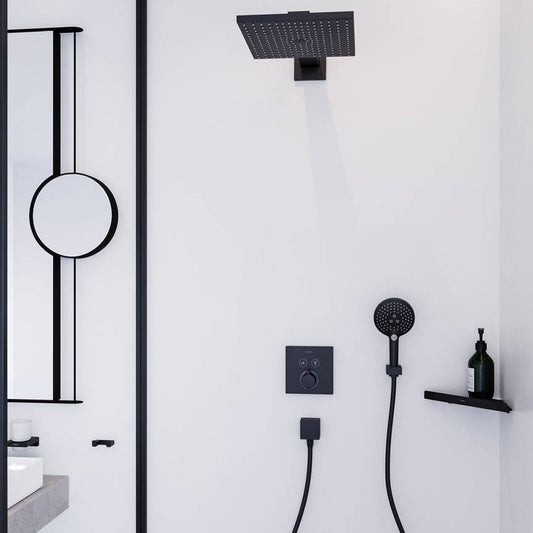 Hansgrohe Porter E Suport para dus, negru mat