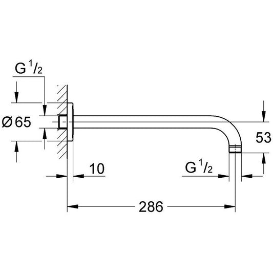 Brat dus fix Grohe Rainshower, 28 cm
