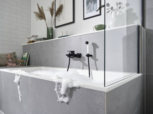 Para dus zebra Hansgrohe Jocolino, alb