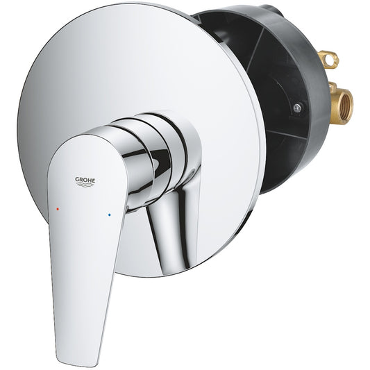 Grohe BauEdge Baterie de dus incastrata, set complet