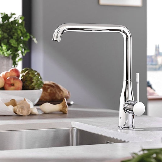 Grohe Essence Baterie chiuveta bucatarie cu pipa pivotanta, crom