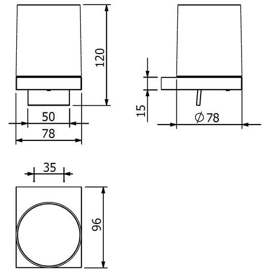 Kludi Vela C Pahar cu suport, auriu periat (brushed gold PVD)