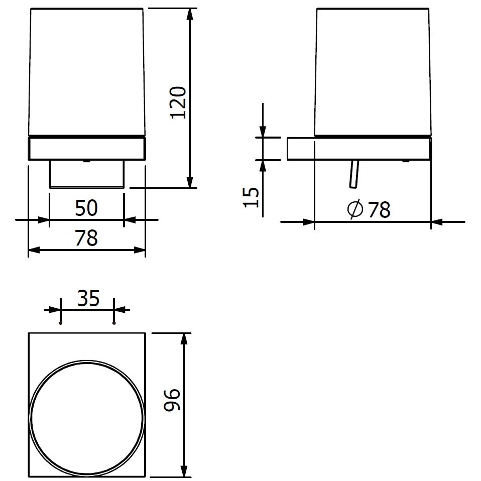 Kludi Vela C Pahar cu suport, auriu periat (brushed gold PVD)