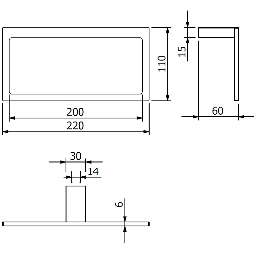 Kludi Vela C Suport prosop baie inel, negru mat
