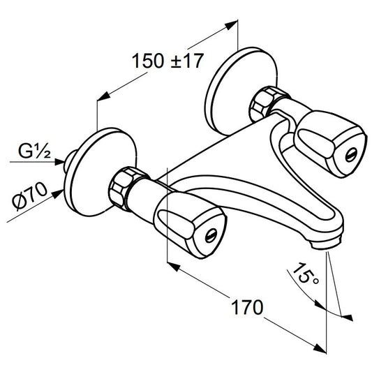 Kludi Standard Baterie chiuveta bucatarie dubla comanda