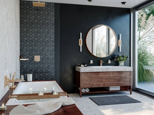 Hansgrohe Metropol Baterie cada dus incastrata, bronz satinat