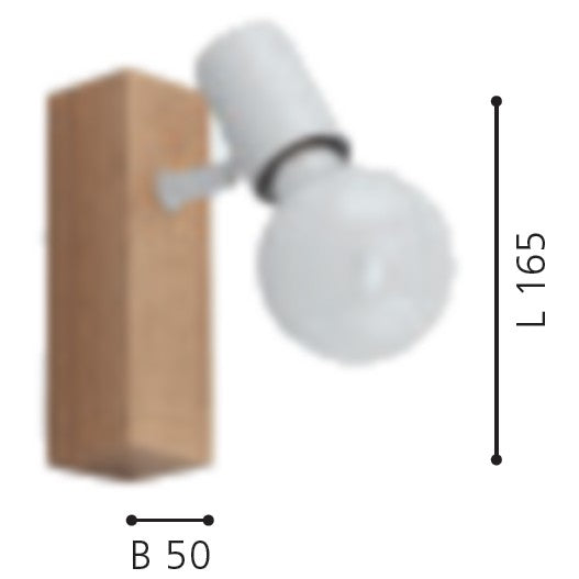 Eglo Townshend 3 Aplica cu spot 1x10W, maro